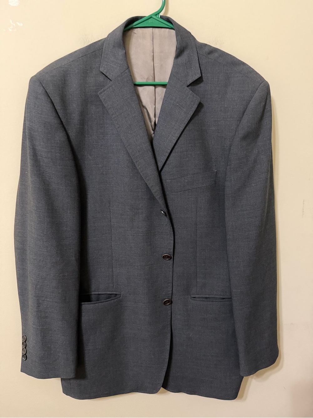 St Michael Marks & Spencer Italian Classic Gray Tailored Jacket merino wool 42r